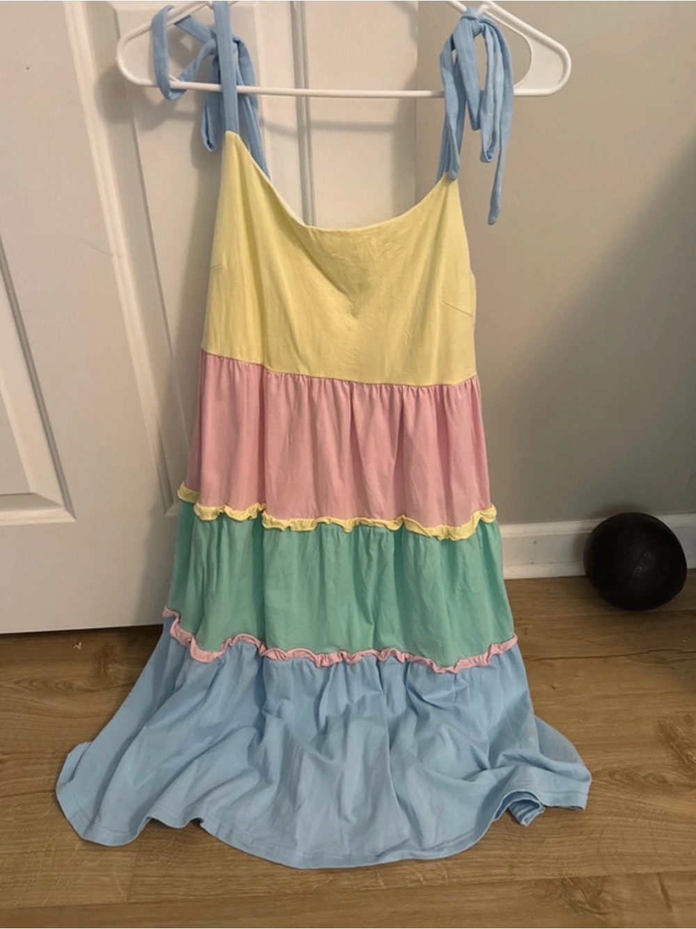 Busy bee smock color block dress